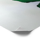 いらっしゃいませ!エメラルドグリーンバラ23テーブル座席表 ポスター (角)