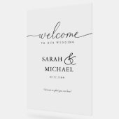いらっしゃいませ！エレガント結婚の アクリルサイン (傾斜)