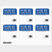 いらっしゃいませ！クラス懇親会名タグステッカー スクエアシール (シート)