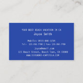 いらっしゃいませ！シーシェルブルー&ホワイトビーチハウスレンタル 名刺 (裏面)