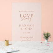 いらっしゃいませ!モダン,書結婚, アクリルサイン (ウェディング)