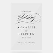 いらっしゃいませ！モダン，書結婚, アクリルサイン (正面)