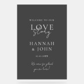 いらっしゃいませ！モダン，書結婚, アクリルサイン (正面)