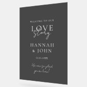 いらっしゃいませ！モダン，書結婚, アクリルサイン (傾斜)