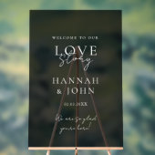 いらっしゃいませ！モダン，書結婚, アクリルサイン (ニュートラル)