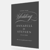 いらっしゃいませ！モダン，書結婚, アクリルサイン (傾斜)