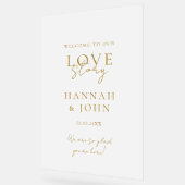 いらっしゃいませ！モダン，書結婚, アクリルサイン (傾斜)