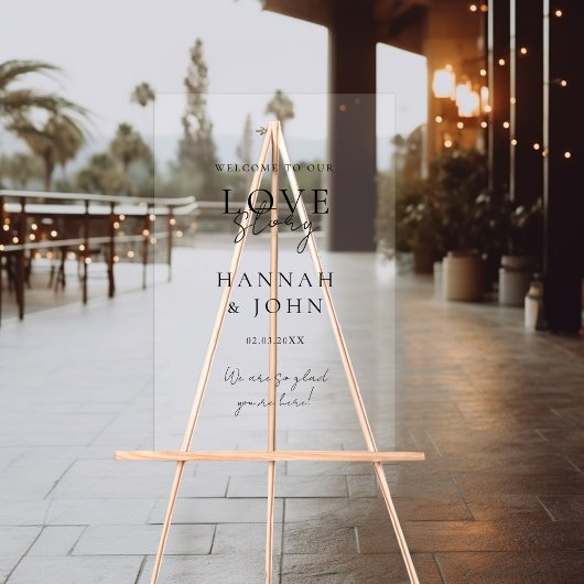 いらっしゃいませ！モダン，書結婚, アクリルサイン