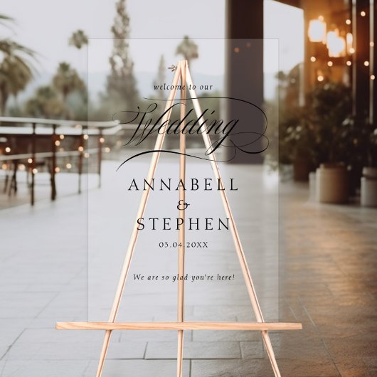 いらっしゃいませ！モダン，書結婚, アクリルサイン