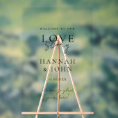 いらっしゃいませ！モダン，書結婚, アクリルサイン (ニュートラル)