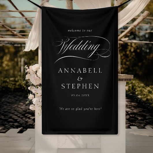 いらっしゃいませ！モダン，書結婚, 横断幕