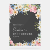 いらっしゃいませ!ワイルドフラワー、ベビーシャワー アクリルサイン (正面)
