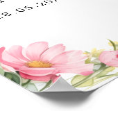 いらっしゃいませ!ワイルドフラワー、ベビーシャワー ポスター (角)