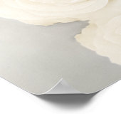 いらっしゃいませ!白いバラのアルファベットの座席表 ポスター (角)