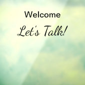 いらっしゃいませ、相談コーナー受付事務所です。 ウィンドウサイン (シート3)