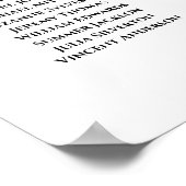 いらっしゃいませ!8表ラベンダーバラボーホ座席表 ポスター (角)