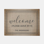 いらっしゃい離れよう9おもしろい時 ドアマット (正面)