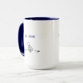 「いらっしゃい。さあ」 15oz 感動的 Coffee Mug マグカップ (正面左)