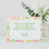 いらっしゃい！ソープバブルお誕生日さん サンキューカード (スタンド正面)