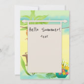 いらっしゃい ! ビーチパーティ 招待状 (裏面)