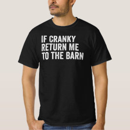 いらっとしてるなら納屋に返して 馬好きのためのおもしろデザイン Tシャツ