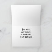 いろいろといろいろとお礼を言う サンキューカード (内部)