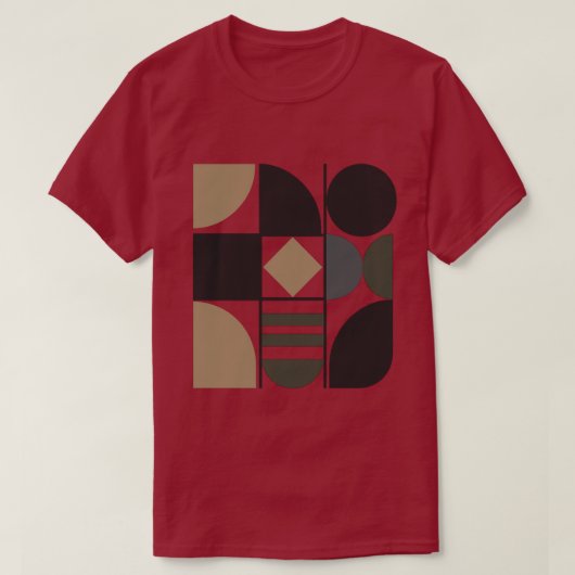 いろいろな形のダークTシャツ Tシャツ (デザイン正面)
