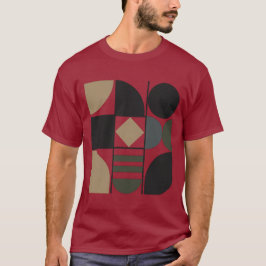 いろいろな形のダークTシャツ Tシャツ