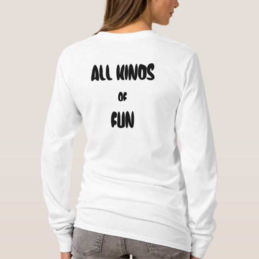 いろいろな種類のおもしろい Tシャツ (裏面)