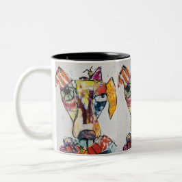 いろいろな色の犬 11oz マグカップ