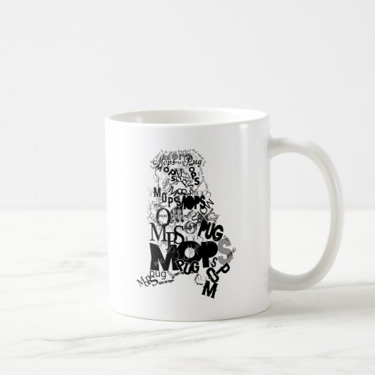 いろんなパグ コーヒーマグカップ (右)