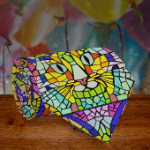 いろんな色のザニー猫 – 明るいおもしろいモザイク ネクタイ