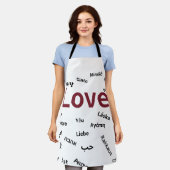 いろんな言語で愛を Apron  エプロン (着用した状態)