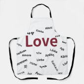 いろんな言語で愛を Apron エプロン (正面)