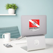 いろ丸最高の船 シール (デスク上のノートパソコン)