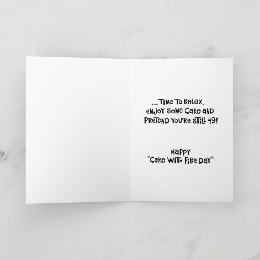 いわゆる第49誕生日 カード (内部)
