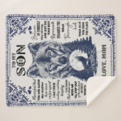 い感じや…息子へ – 愛しの母へ シェルパブランケット (正面(横))