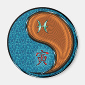 うお座と木のトラ マグネット (正面)