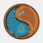 うお座と木の羊 マグネット (正面)