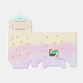 うお座の天体ウォーターカラー | 初めての誕生日 フェイバーボックス (折り畳みなし)