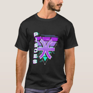 うお座の星座Vaporwave美学 80年代 90年代 向け Tシャツ