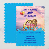 うお座の誕生日 / 2月19日 – 3月20日 招待状 (正面/裏面)