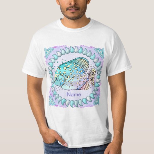 うお座の誕生日Tシャツ Tシャツ (正面)