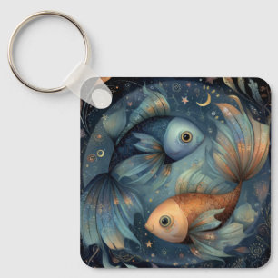 うお座の魚の星座占い 天体の誕生日 キーホルダー