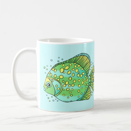 うお座の魚 コーヒーマグカップ (左)