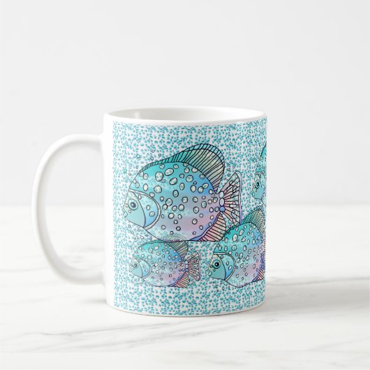 うお座の魚 コーヒーマグカップ (左)