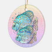 うお座の魚 セラミックオーナメント (左)
