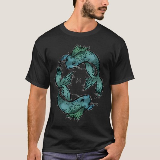 うお座の魚 Tシャツ (正面)
