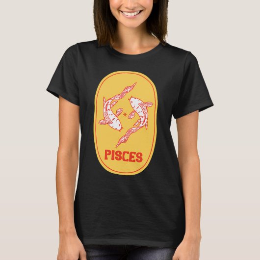 うお座 - マーマレードオレンジ Tシャツ (正面)