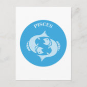 うお座, 星座, 占星術, ホロスコープ ポストカード (正面)